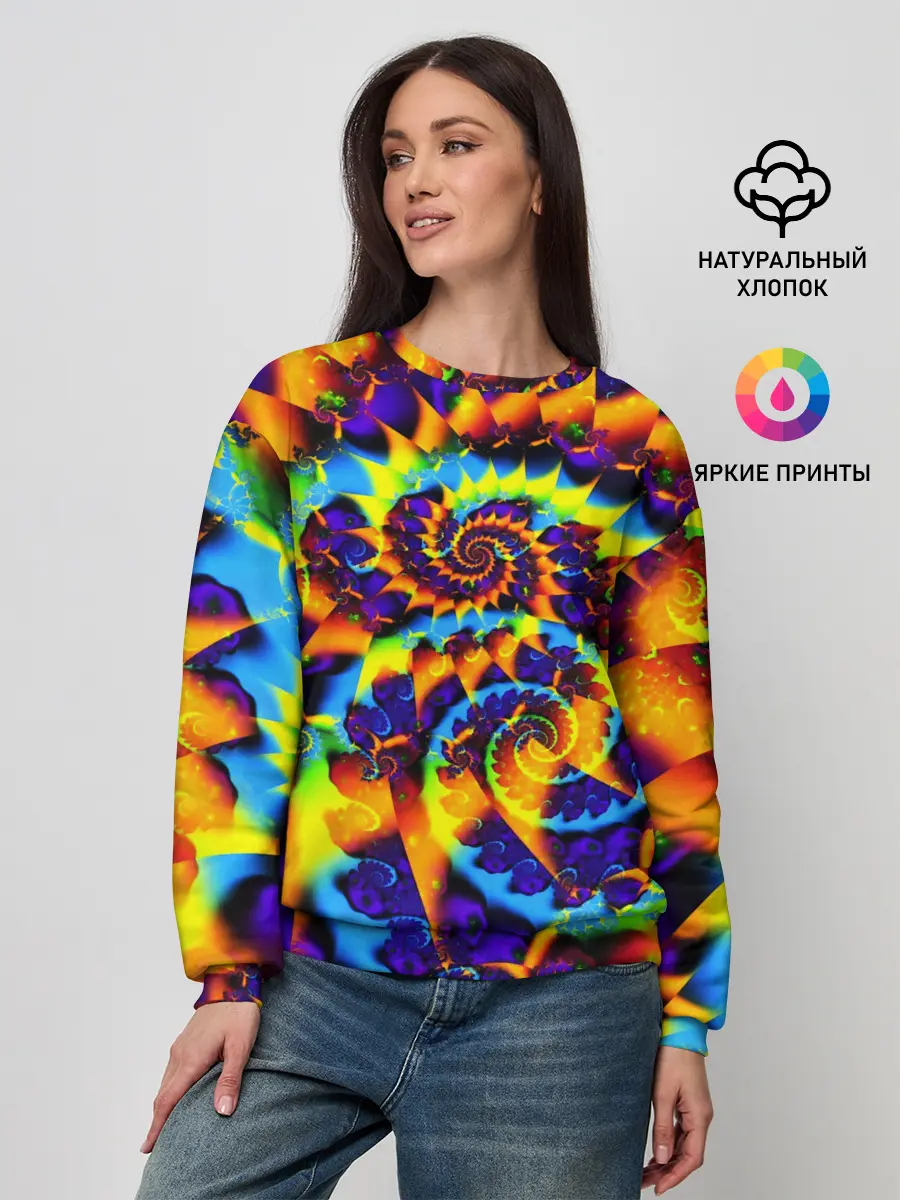 Женский свитшот / TIE-DYE COLOR