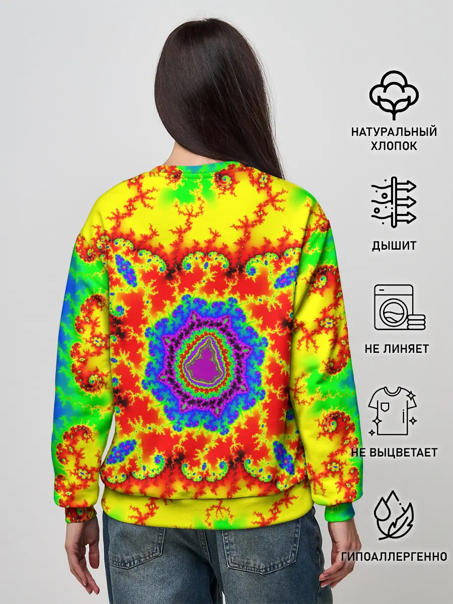 Женский свитшот / АБСТРАКТНЫЕ РАЗРЫВЫ