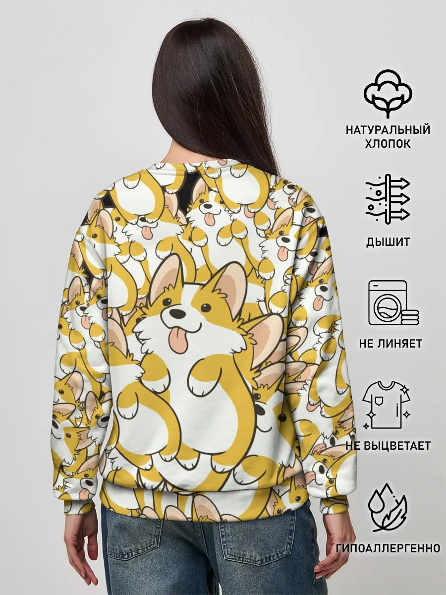 Женский свитшот / Корги