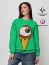 Женский свитшот / Мороженое с глазом