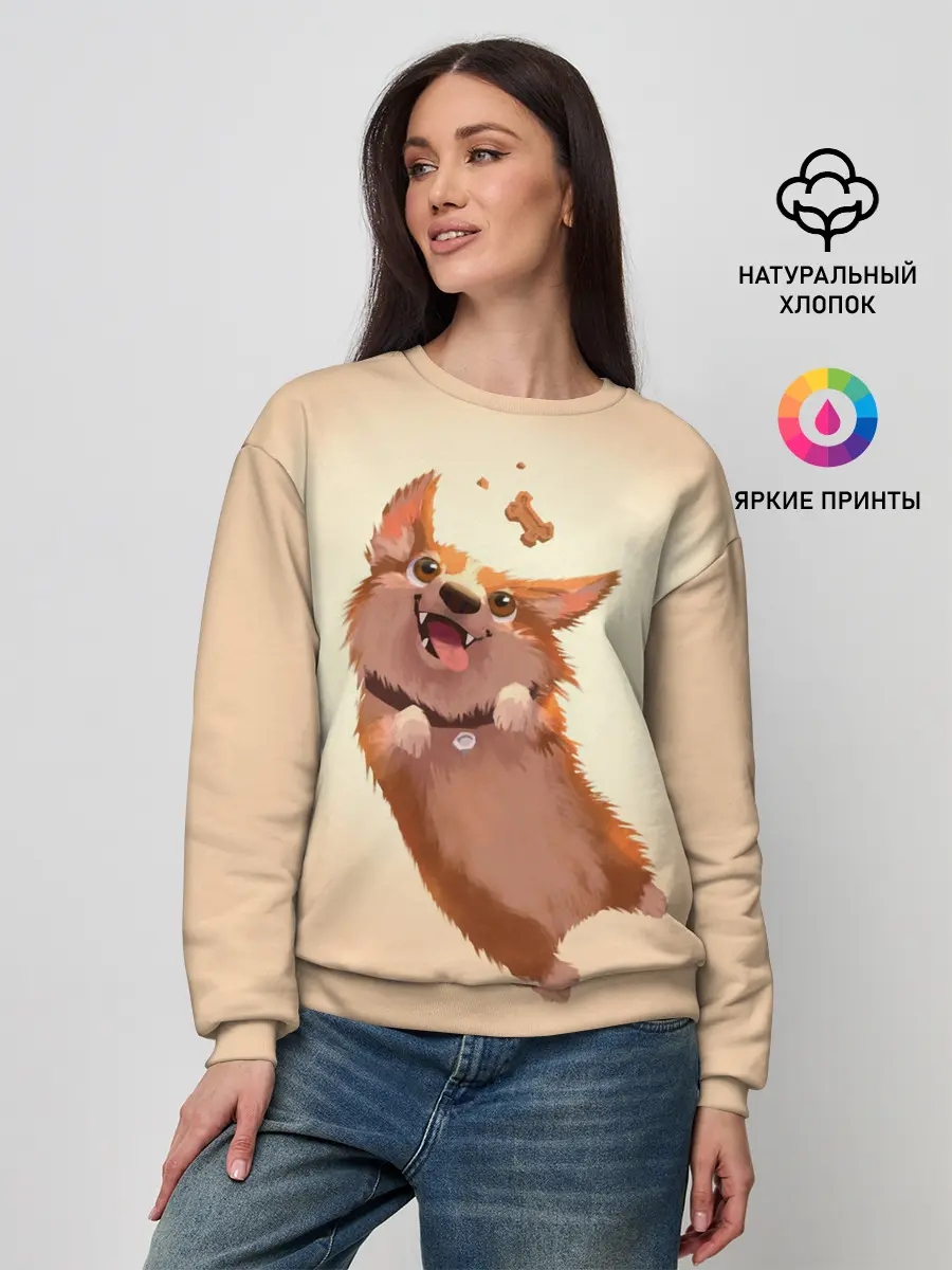 Женский свитшот / КОРГИ