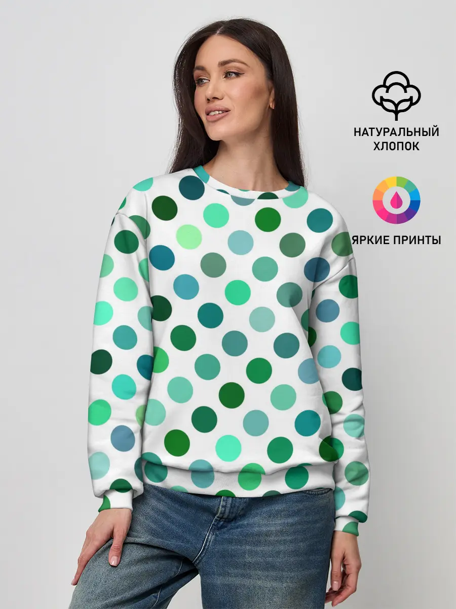 Женский свитшот / Горох