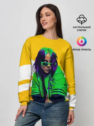 Женский свитшот / Green Eilish