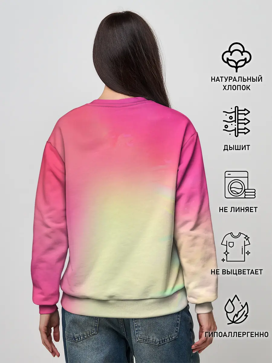 Женский свитшот / РАДУЖНЫЙ ОГОНЬ