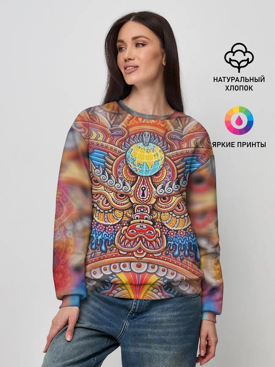 Женский свитшот / Rising dragon