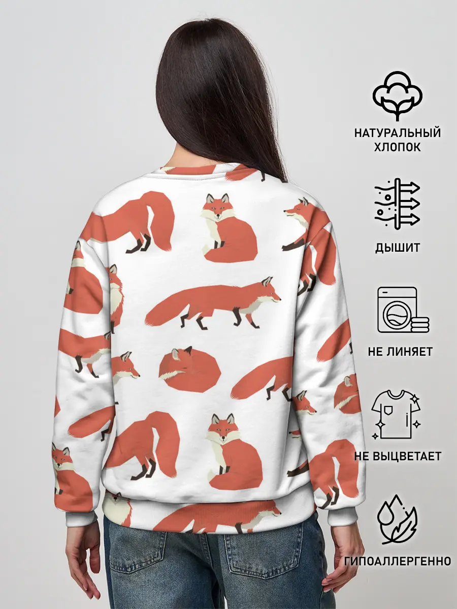 Женский свитшот / Лисий хвост