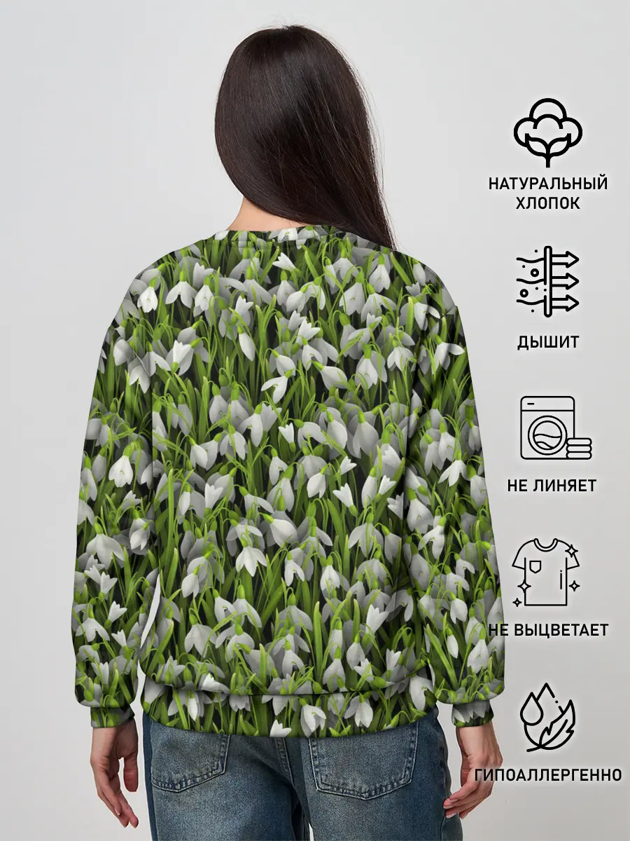 Женский свитшот / Подснежники