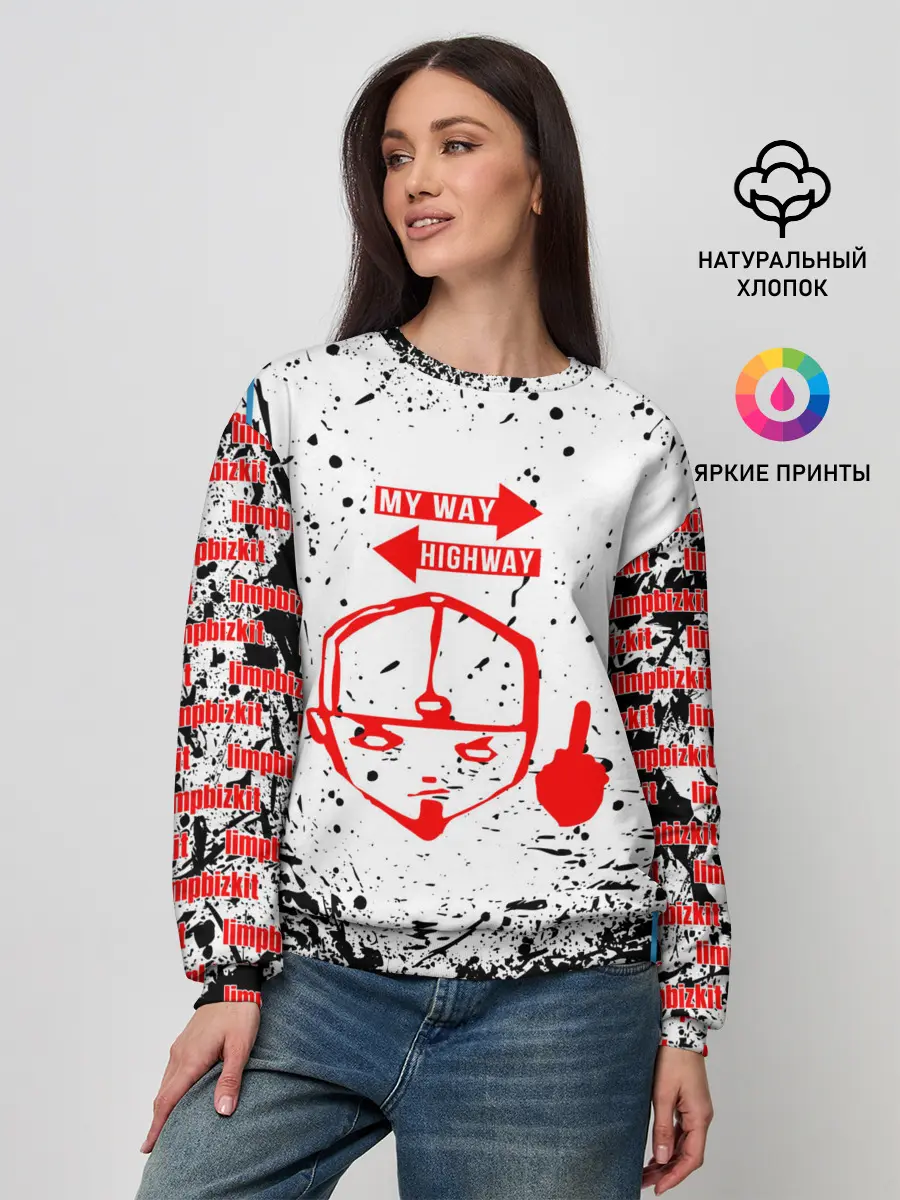 Женский свитшот / LIMP BIZKIT | ЛИМП БИЗКИТ