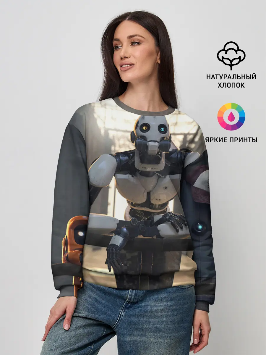 Женский свитшот / Любовь Смерть Роботы