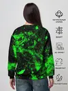 Женский свитшот / Зелёная краска