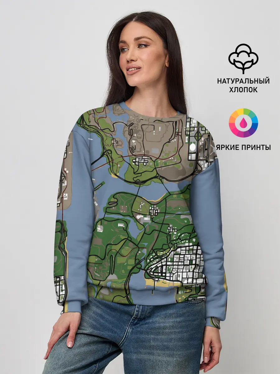 Женский свитшот / San andreas