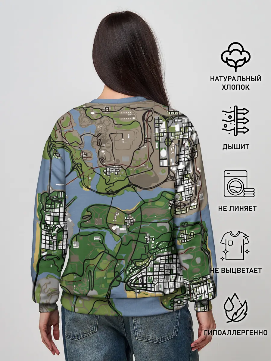 Женский свитшот / San andreas