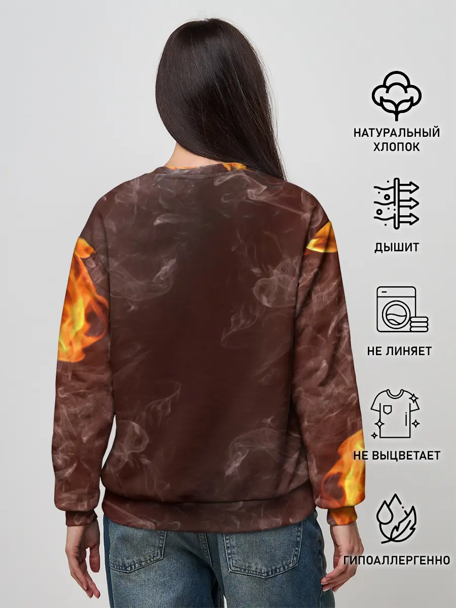 Женский свитшот / Metallica | Fire Rock