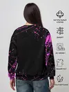 Женский свитшот / Кира джоджо фиолетовые брызги