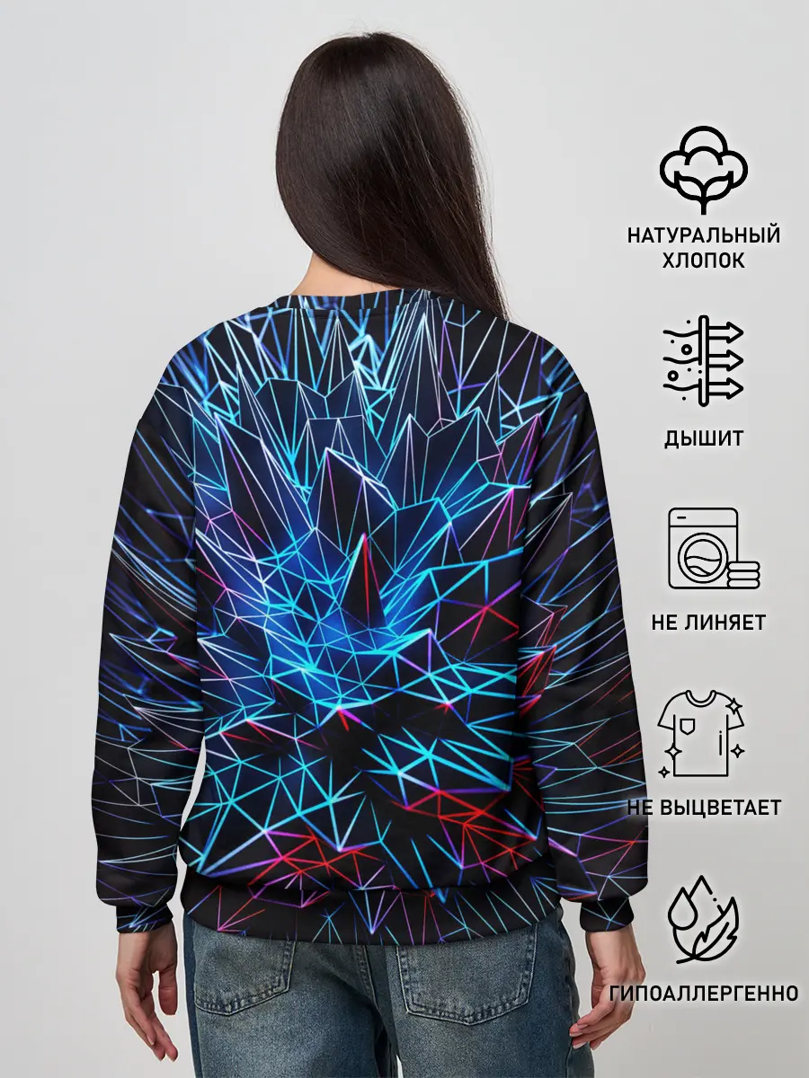 Женский свитшот / NEON GEOMETRY