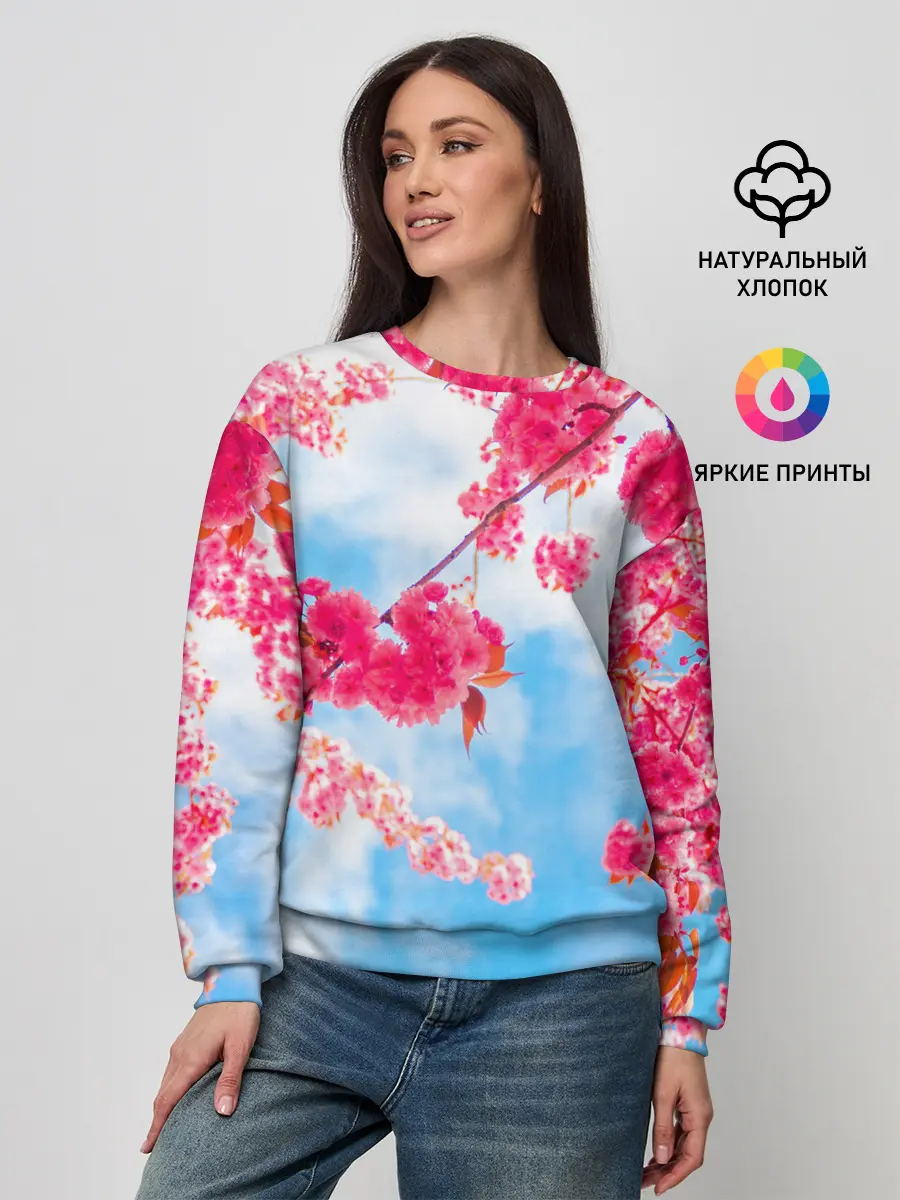 Женский свитшот / Цветение Вишни