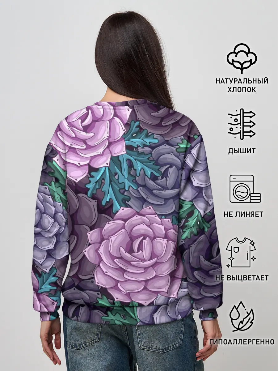 Женский свитшот / Цветы