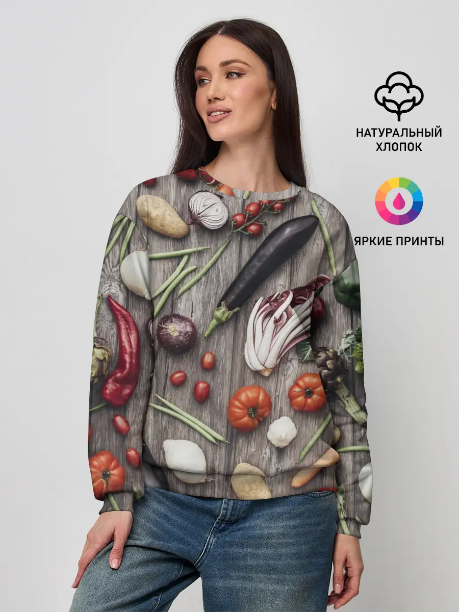 Женский свитшот / Еда