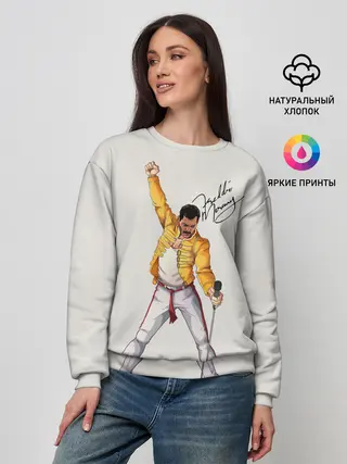 Женский свитшот / Фредди Меркьюри автограф
