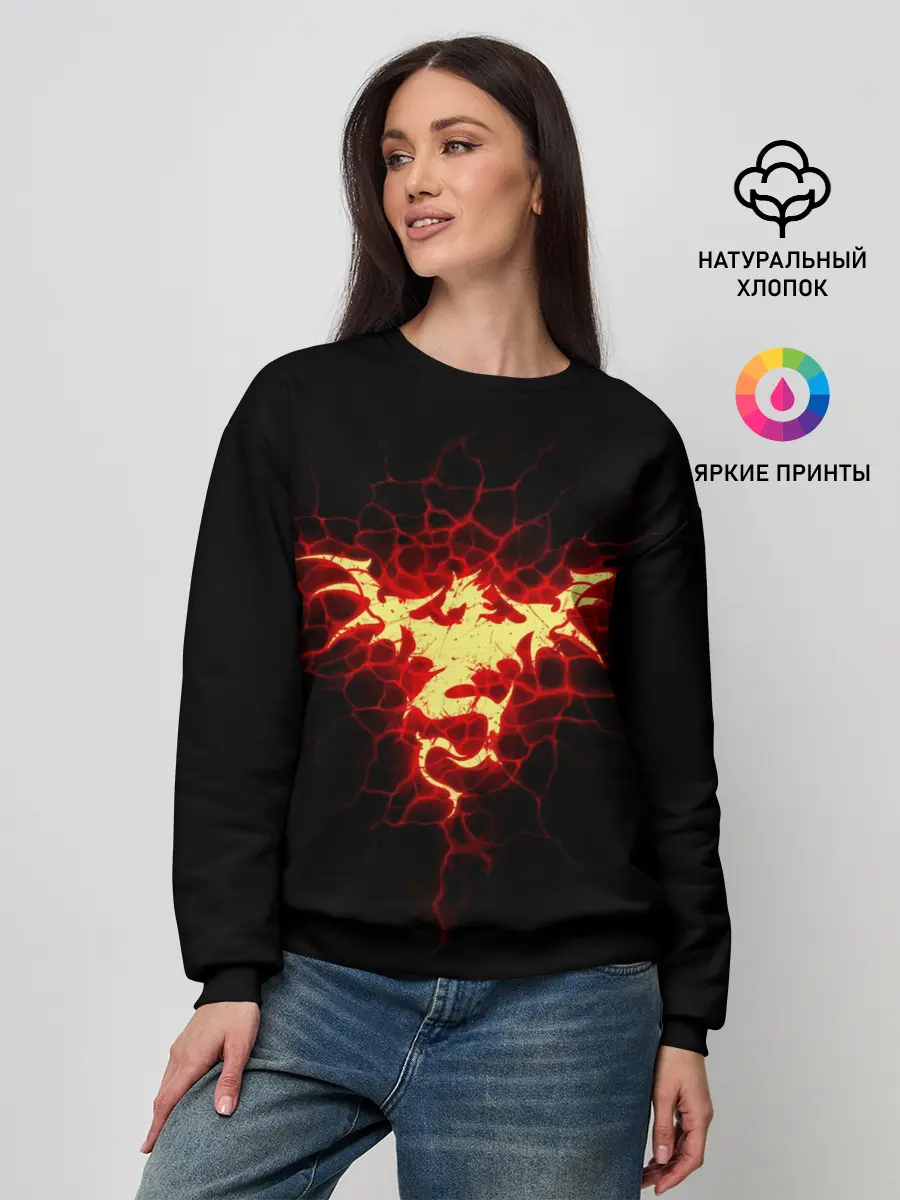 Женский свитшот / Огненный Дракон