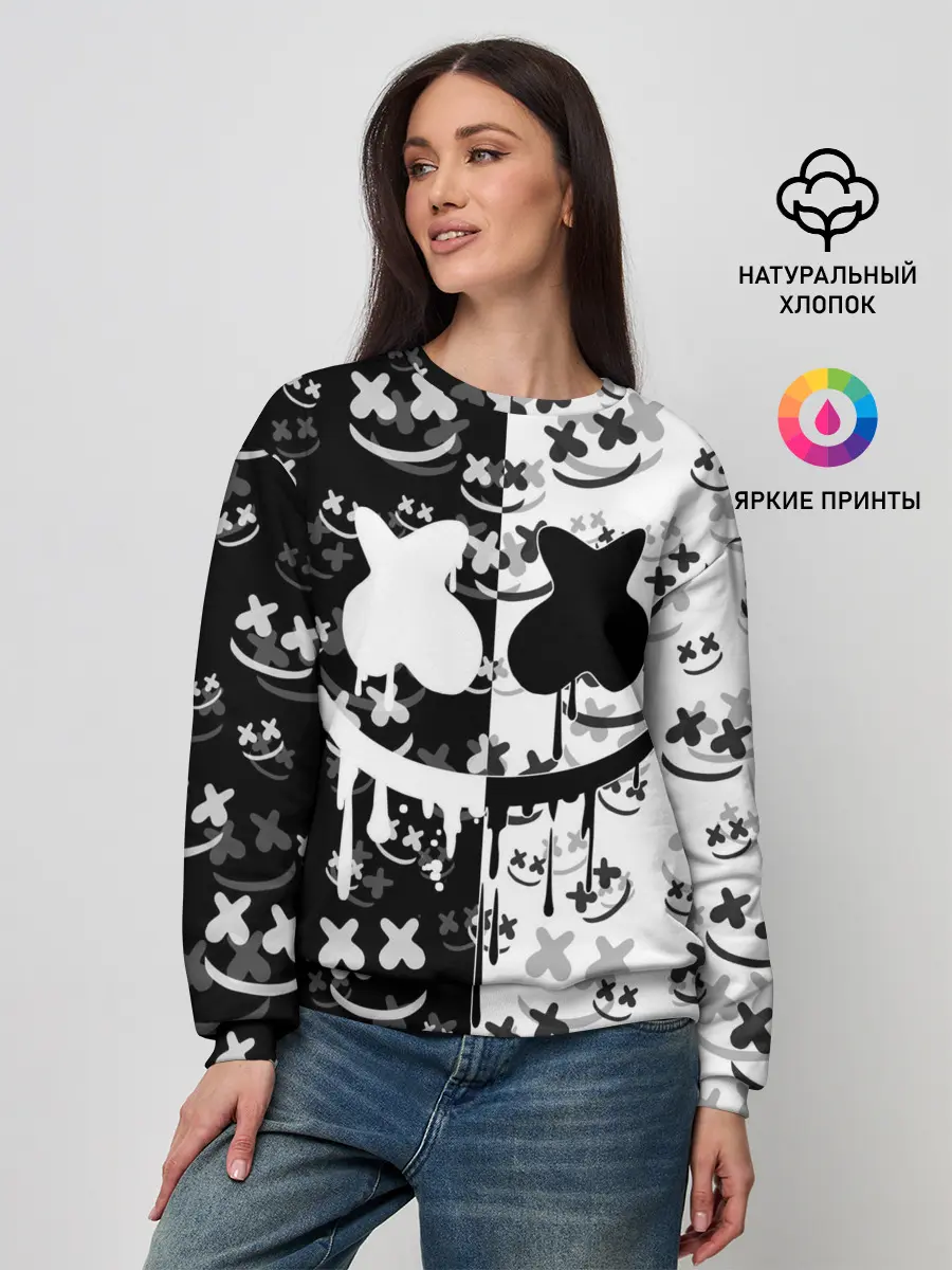 Женский свитшот / Fortnite & Marshmello