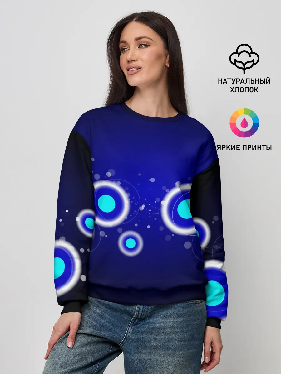 Женский свитшот / Молекулы