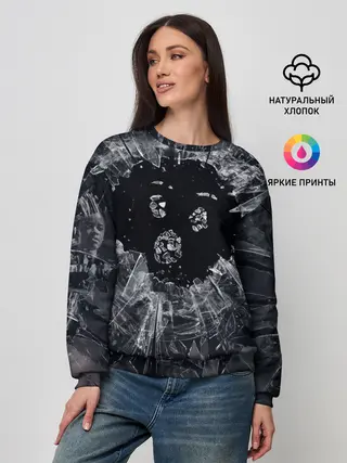 Женский свитшот / ЧЕРНОЕ ЗЕРКАЛО