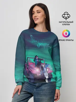 Женский свитшот / ЧЕРНОЕ ЗЕРКАЛО