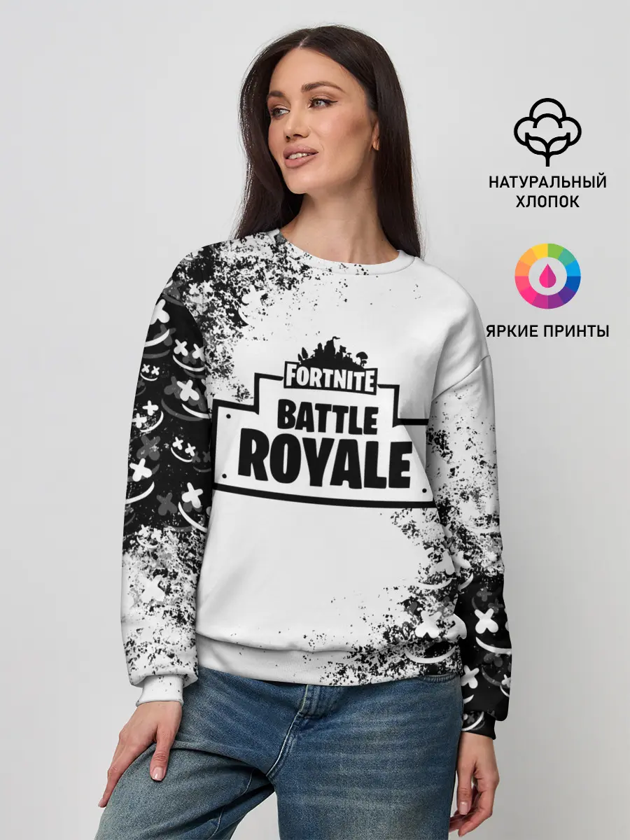 Женский свитшот / Fortnite & Marshmello