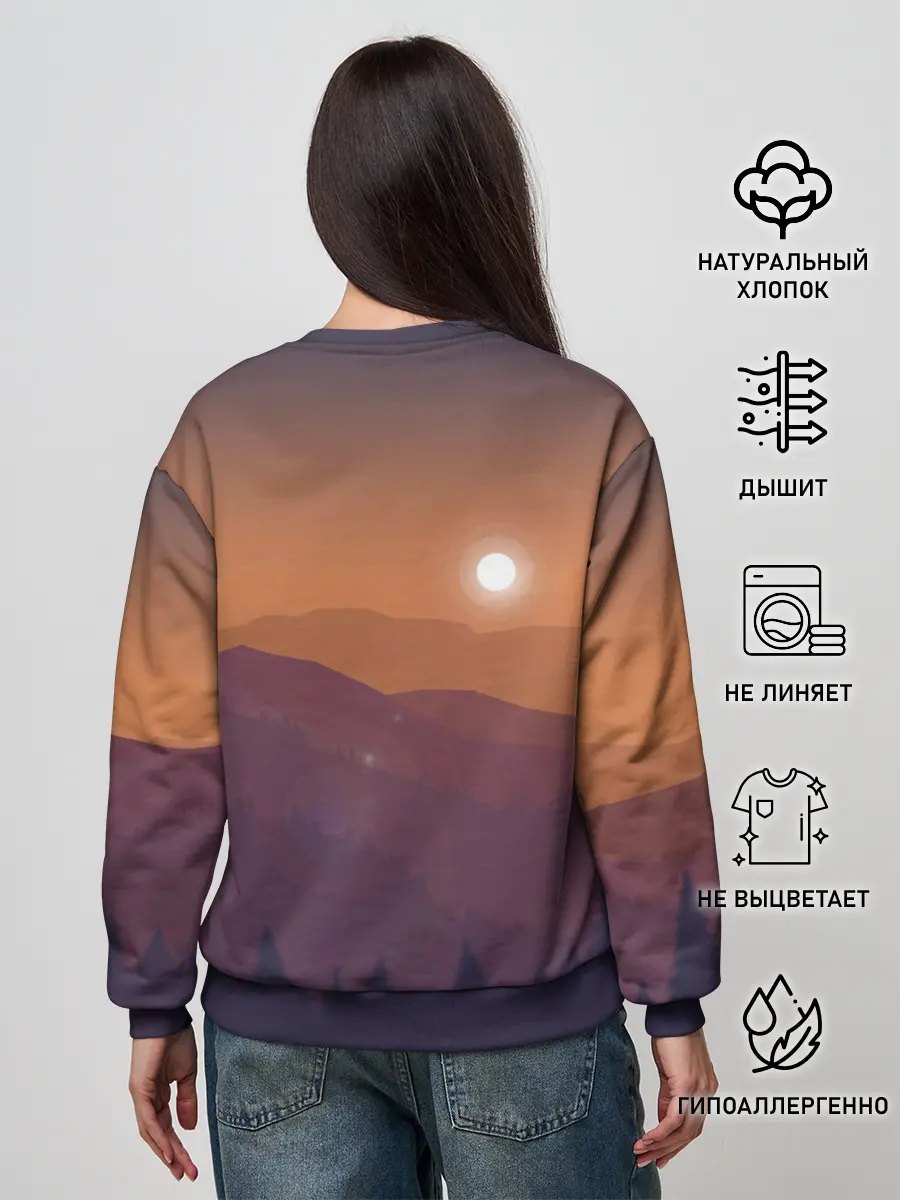 Женский свитшот / Горы