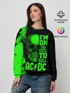 Женский свитшот / Im on the highway to hell AC/DC