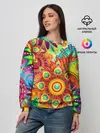 Женский свитшот / Психоделия | Яркая