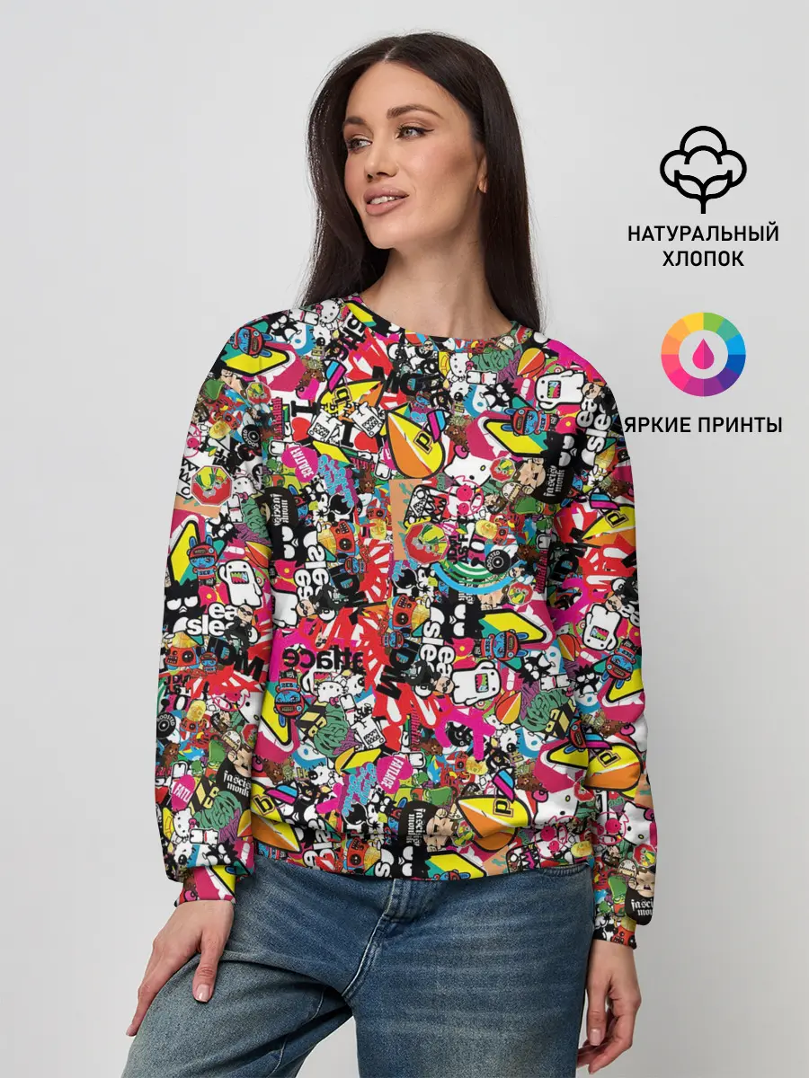 Женский свитшот / Стикеры