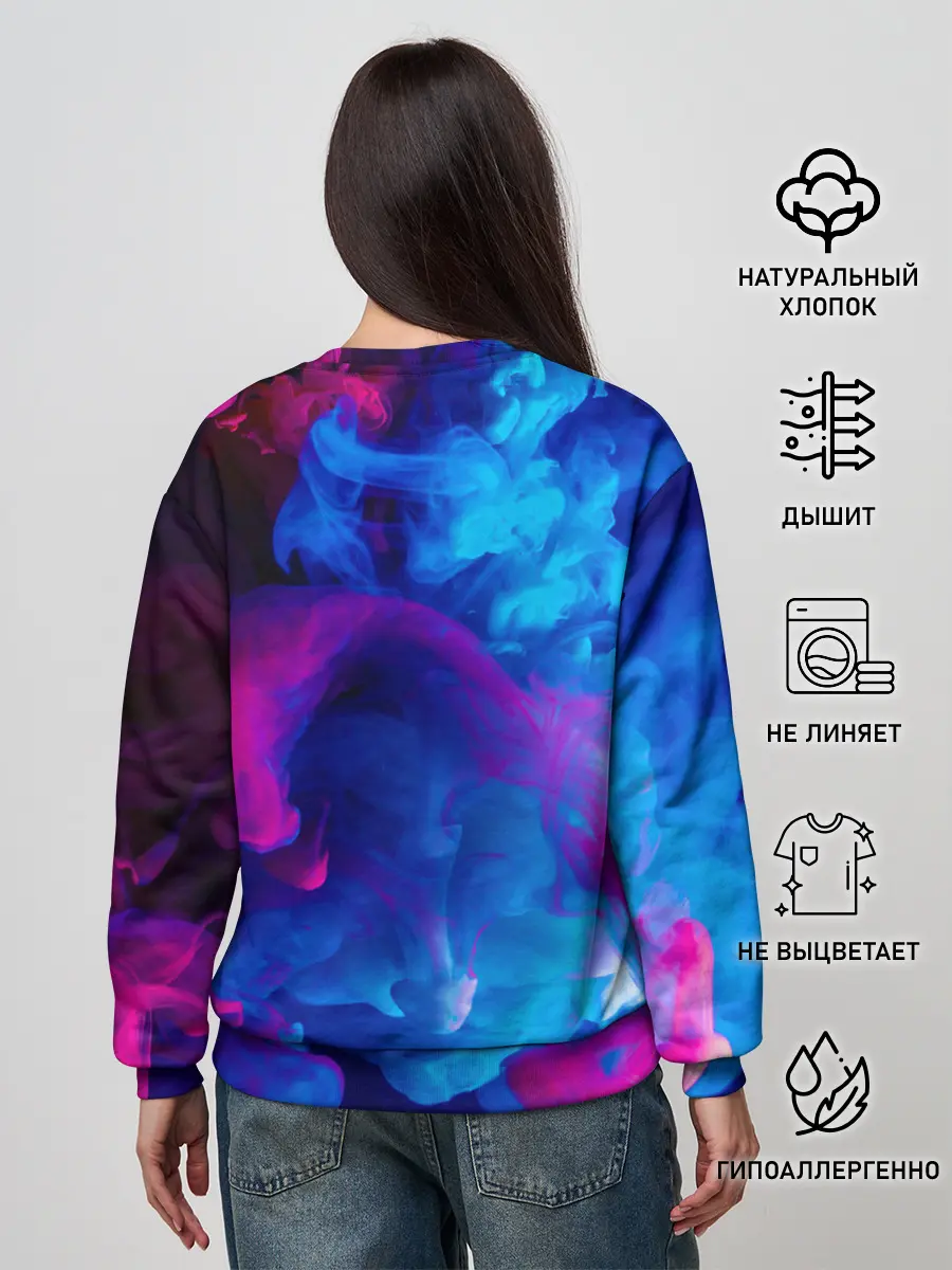 Женский свитшот / НЕОНОВЫЙ ДЫМ