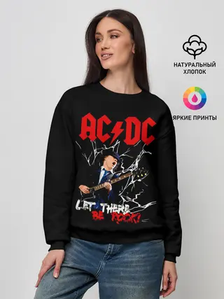 Женский свитшот / AC/DC let there be rock!