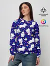 Женский свитшот / Кот-Единорог