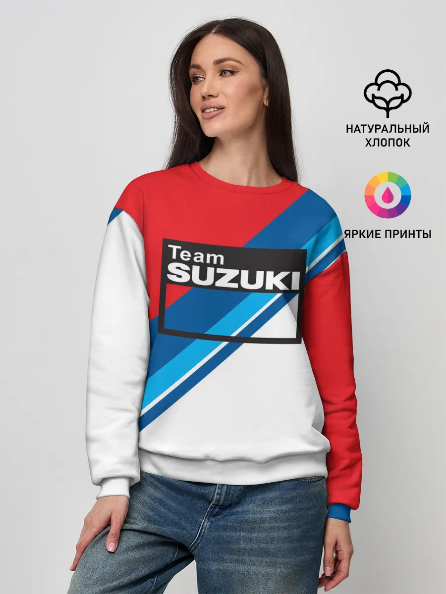 Женский свитшот / SUZUKI MOTO SPORT | СУЗУКИ МОТО СПОРТ