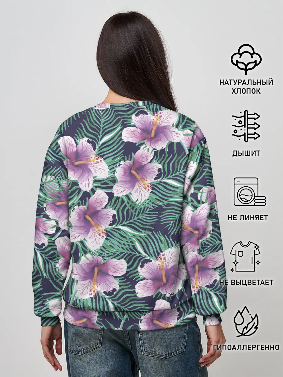 Женский свитшот / Тропический цветок