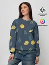 Женский свитшот / Лимонный узор