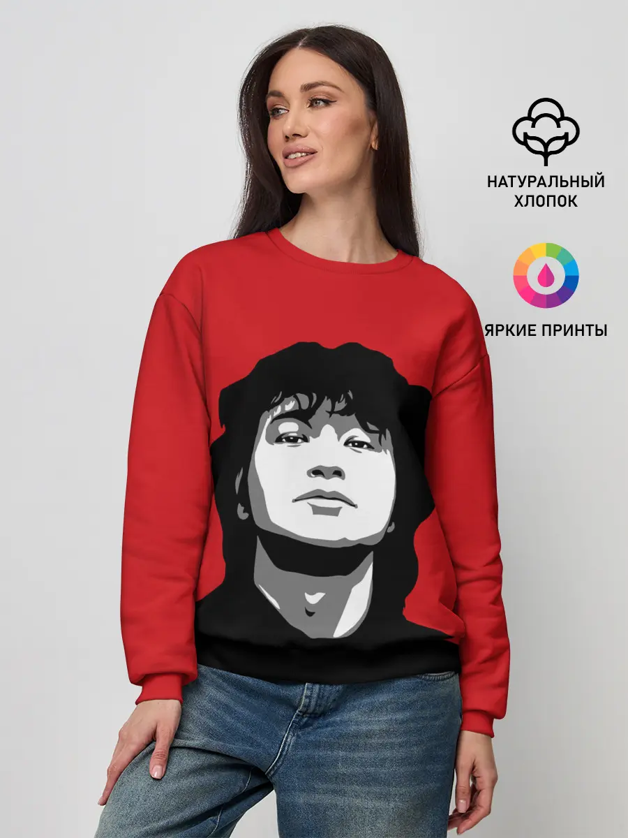 Женский свитшот / Виктор Цой