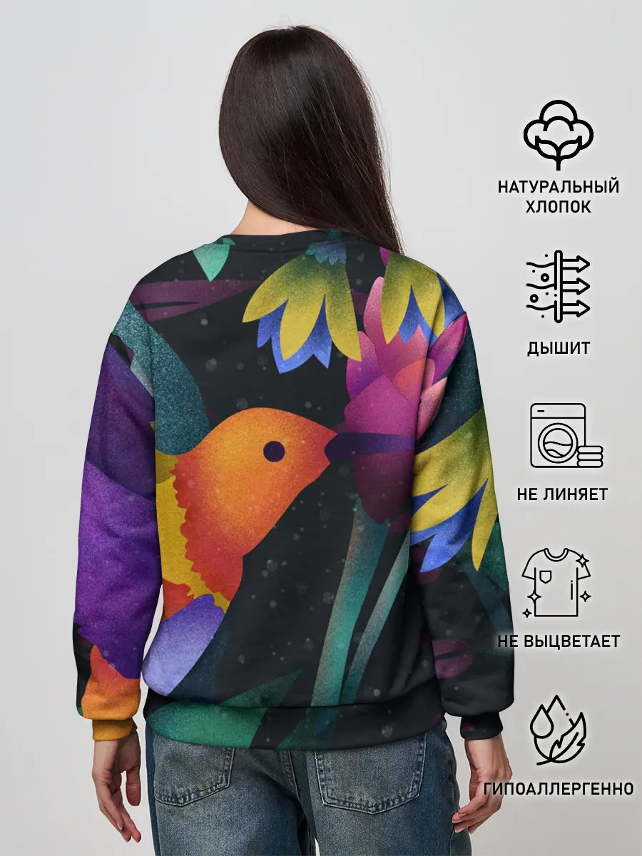 Женский свитшот / Колибри