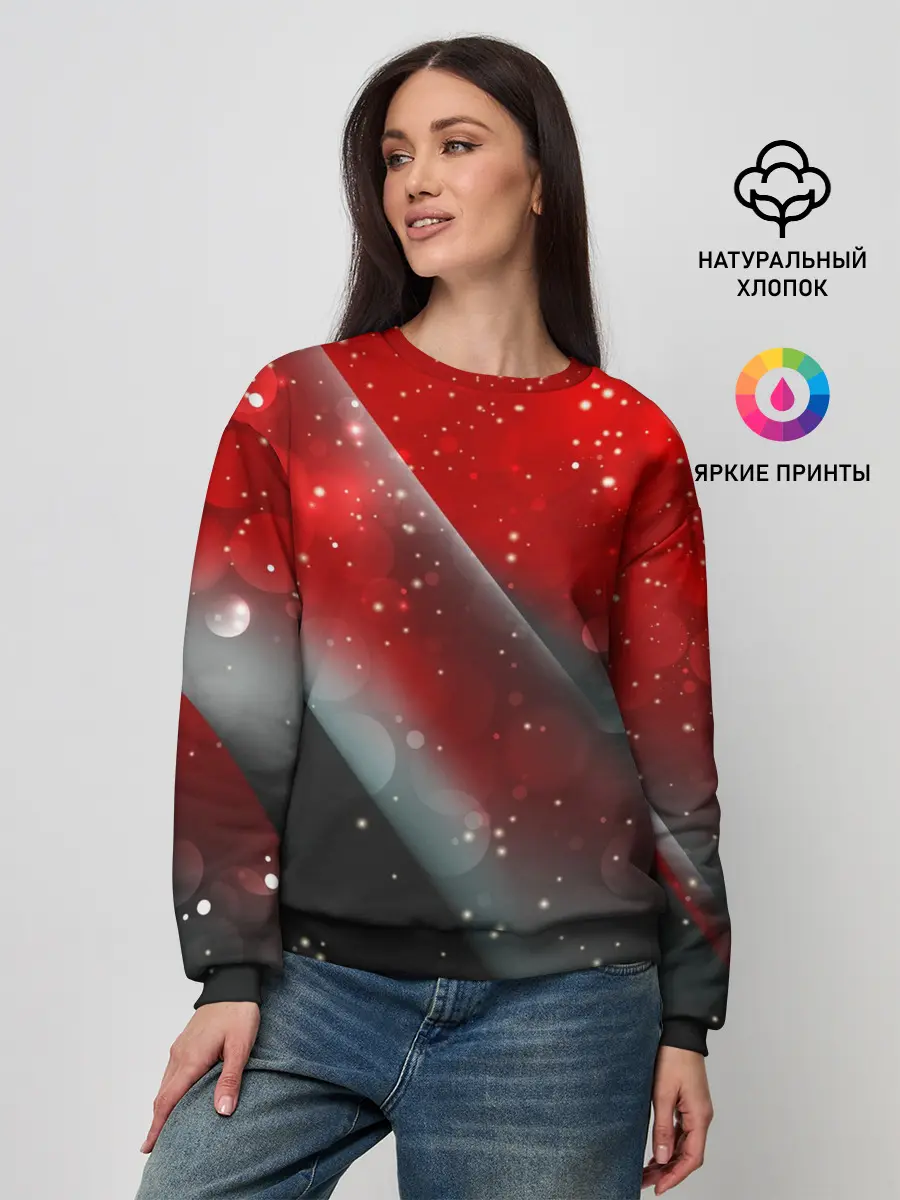 Женский свитшот / Red & Black