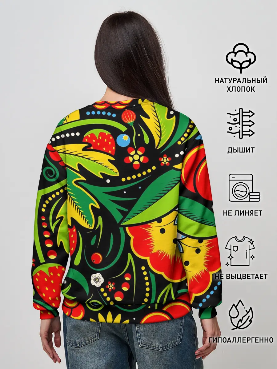 Женский свитшот / Цветы