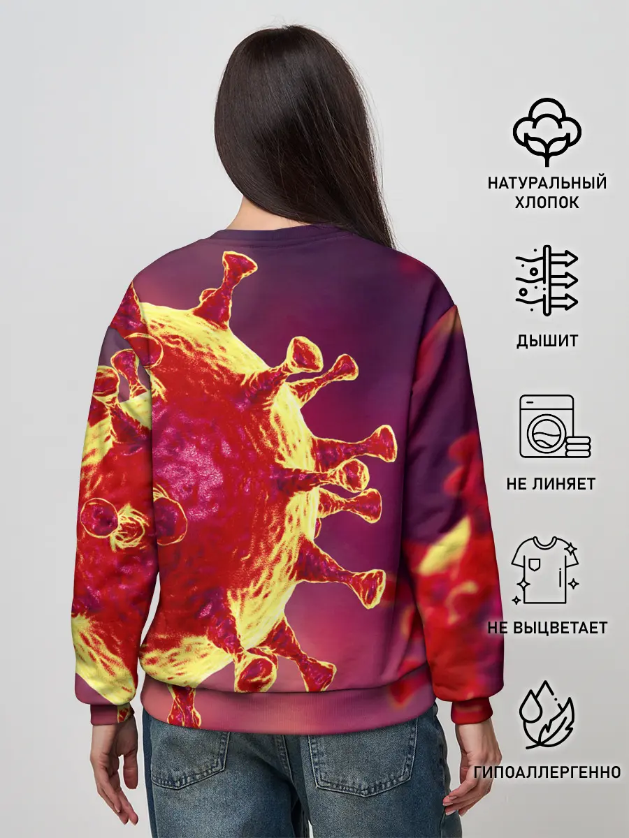 Женский свитшот / Коронавирус