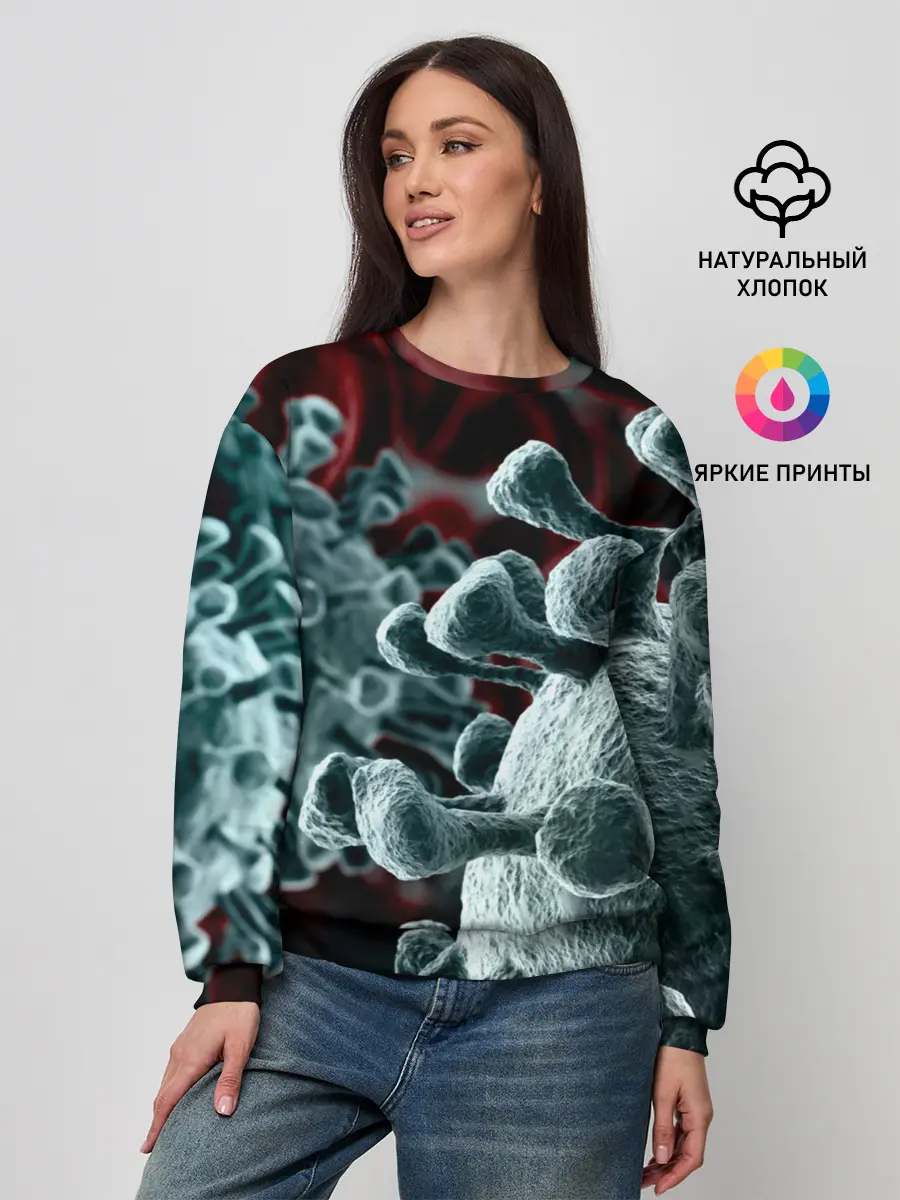 Женский свитшот / Коронавирус