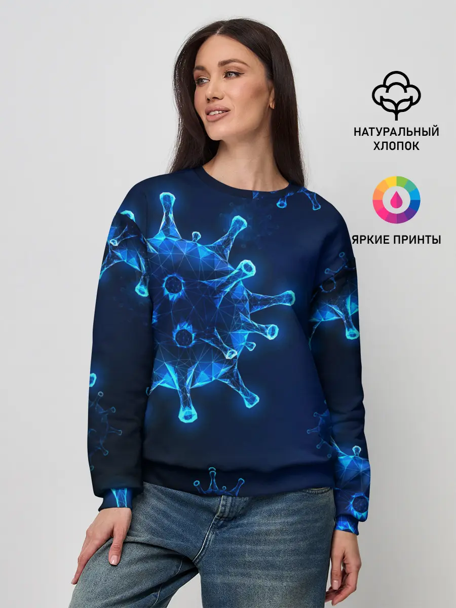 Женский свитшот / Коронавирус