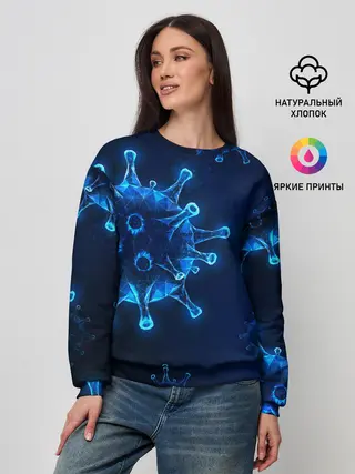 Женский свитшот / Коронавирус