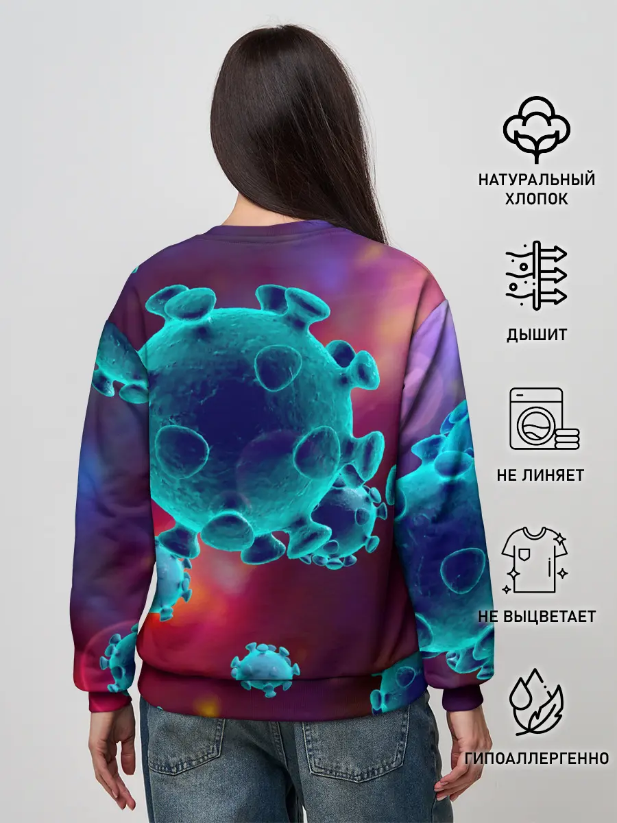 Женский свитшот / Коронавирус