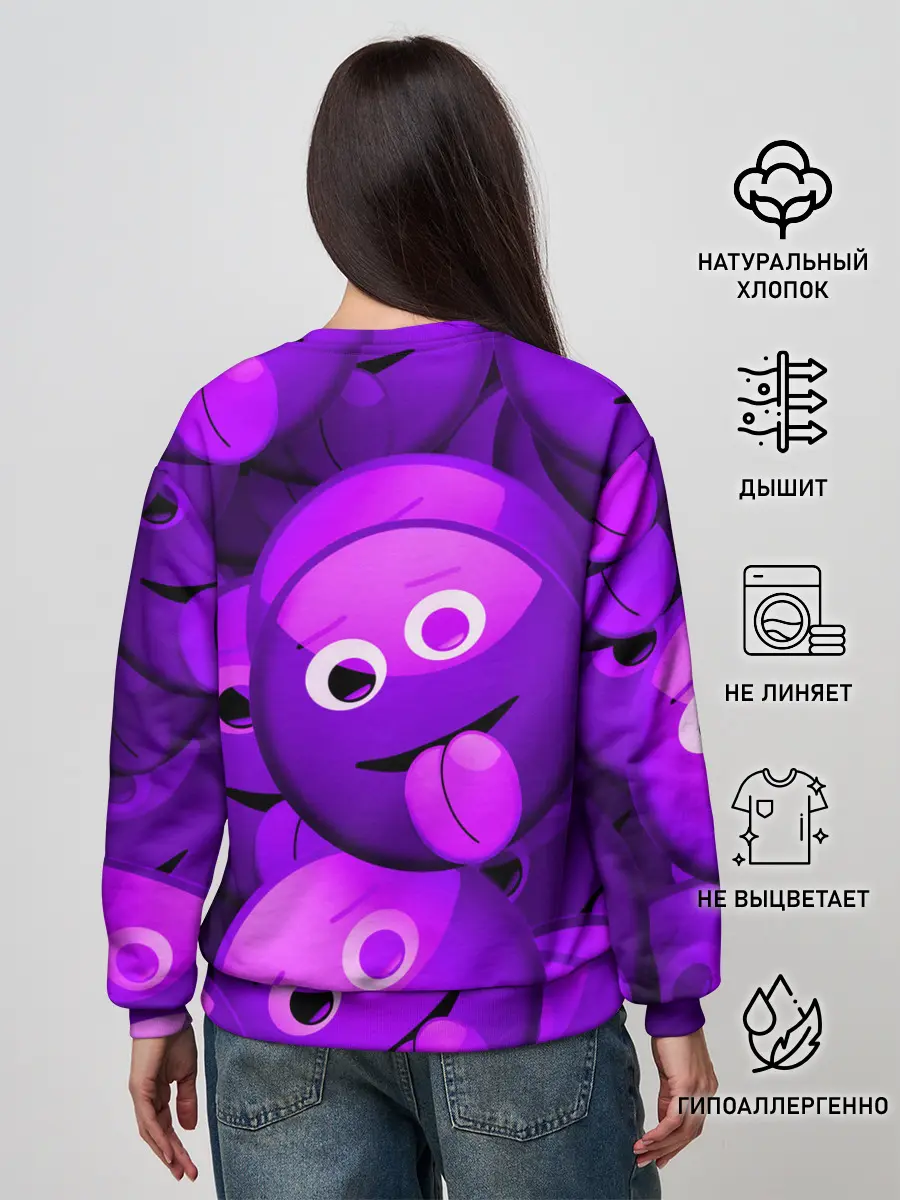 Женский свитшот / НЕОНОВЫЕ СМАЙЛЫ