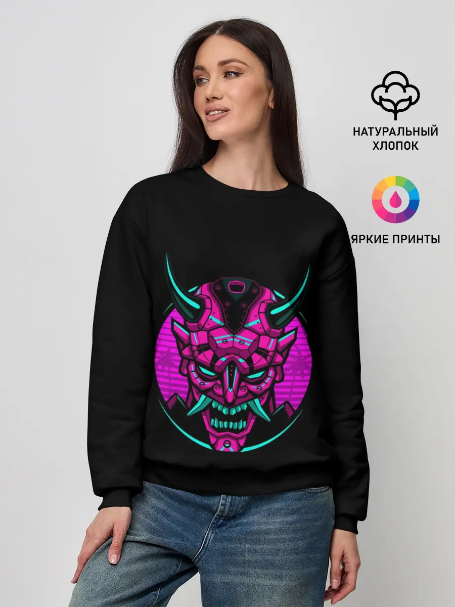 Женский свитшот / Samurai Retro Neon